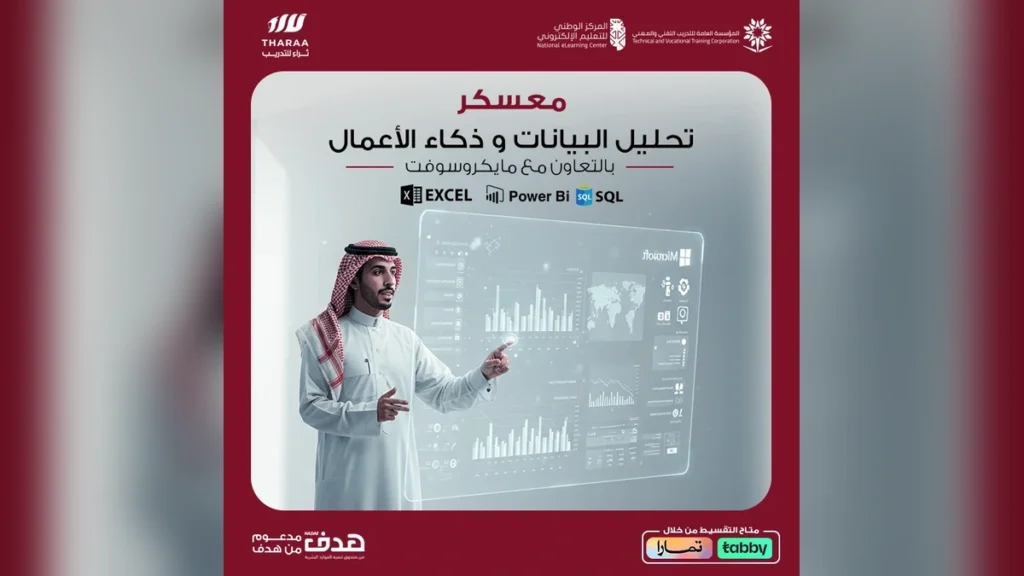معسكر تحليل البيانات وذكاء الأعمال المعتمد من مايكروسوفت – الطريق نحو وظيفة المستقبل